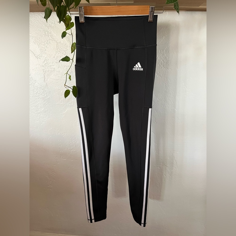 Adidas 3-Stripe 7/8 Length Leggings [Aeroready].